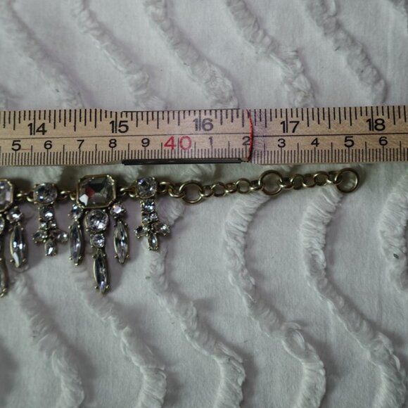 Banana Republic Gold Bejeweled Statement Necklace - Picture 8 of 10